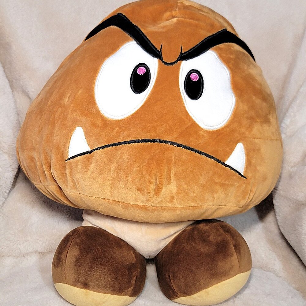 Nintendo Super Mario Series Club Mocchi-Mocchi Large Goomba Plush 16 Inch